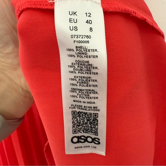 NWOT ASOS Red Wrap Occasional Maxi Dress Size 8 - Picture 7 of 9